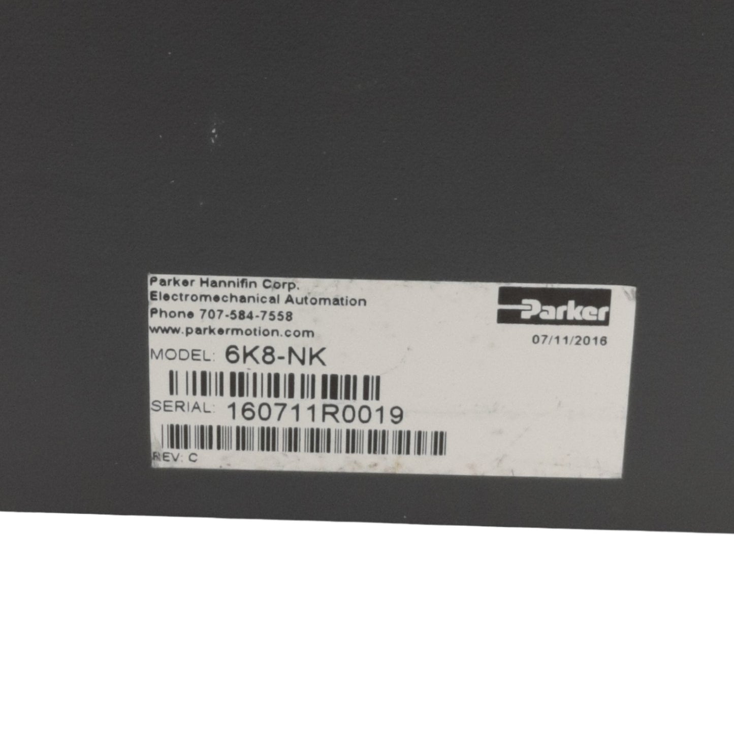 Used Parker 6K8-NK Compumotor Servo/Step Drive Controller, 8-Axis,24VDC 2A, Fw: 7.1.4