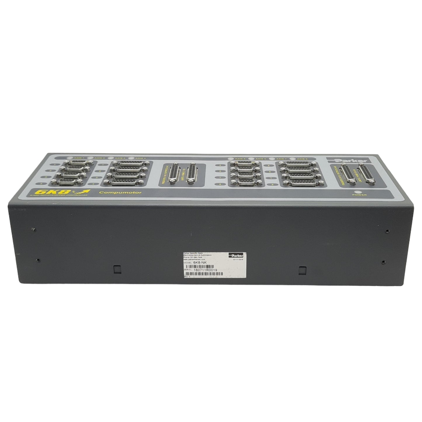Used Parker 6K8-NK Compumotor Servo/Step Drive Controller, 8-Axis,24VDC 2A, Fw: 7.1.4