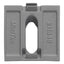Used Lot of 5 MiniTec 21.1349/0 Aluminum Gusset, 45°, GD-Z, Powder Coated Grey, M8