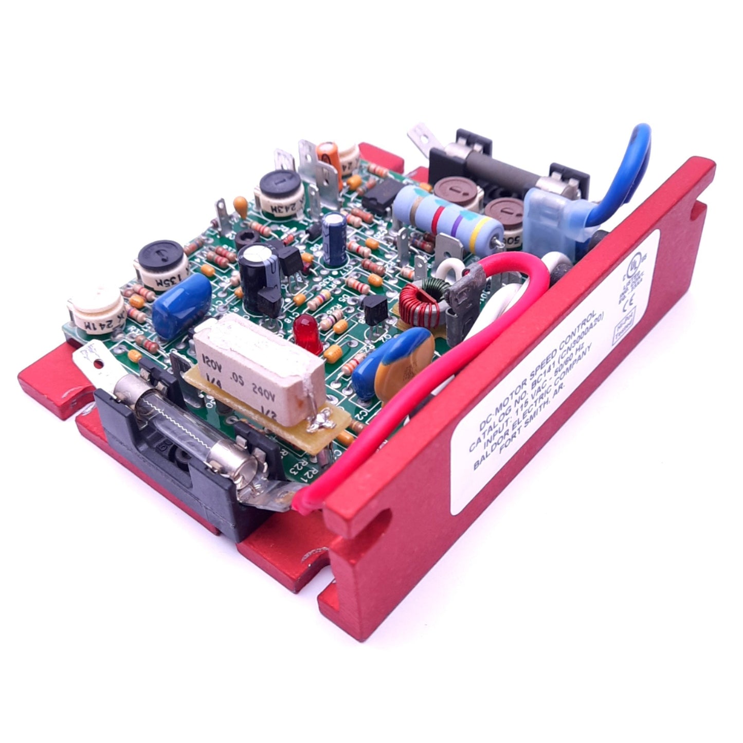 Used Baldor BC141 (CN3000A20) DC Motor Speed Control, 115VAC In, 0-90VDC Motor, 0.7hp