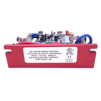 Used Baldor BC141 (CN3000A20) DC Motor Speed Control, 115VAC In, 0-90VDC Motor, 0.7hp