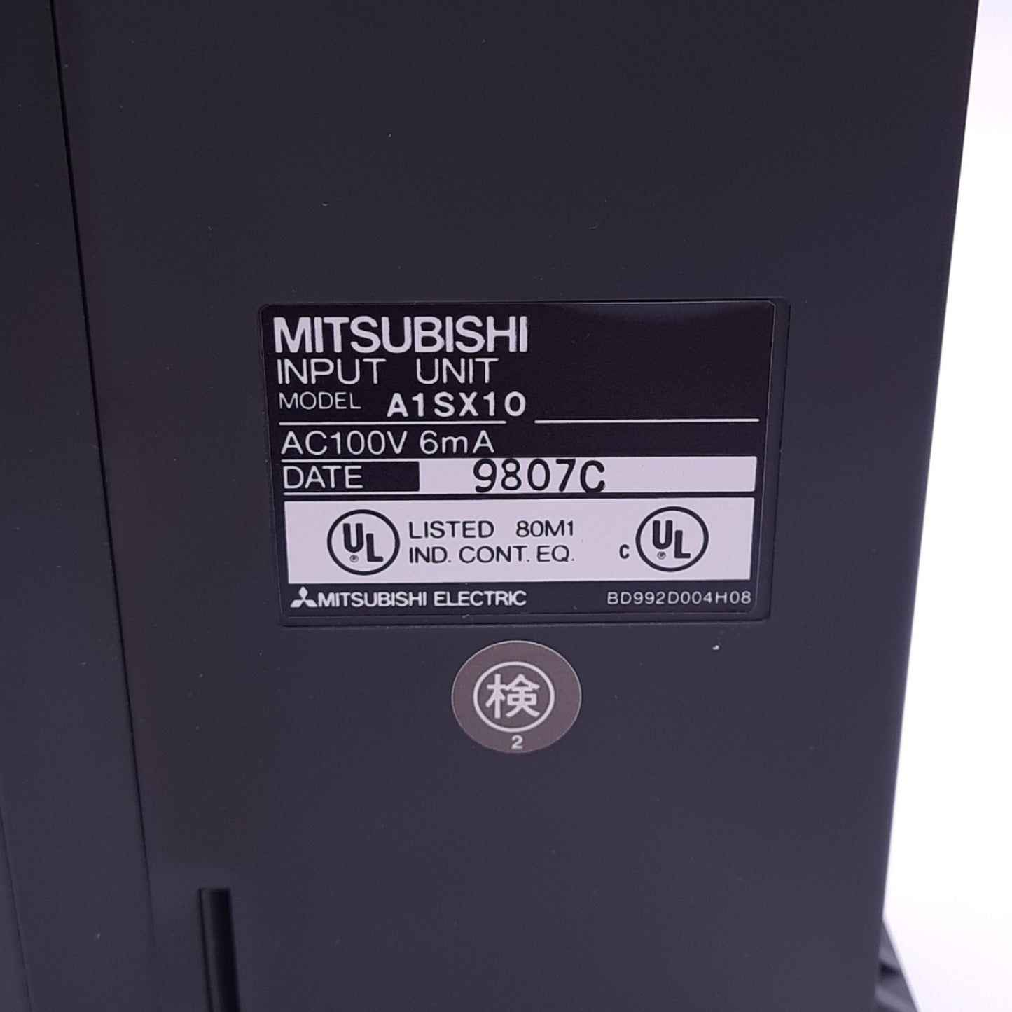 Used Mitsubishi A1SX10 Input Unit for MELSEC-A, 16 Digital Inputs, 100-120VAC, 6mA