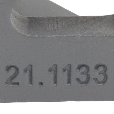 Used Lot of 7 MiniTec 21.1133/0 Aluminum Gusset, 45°, GD, Powder Coated Grey, M8