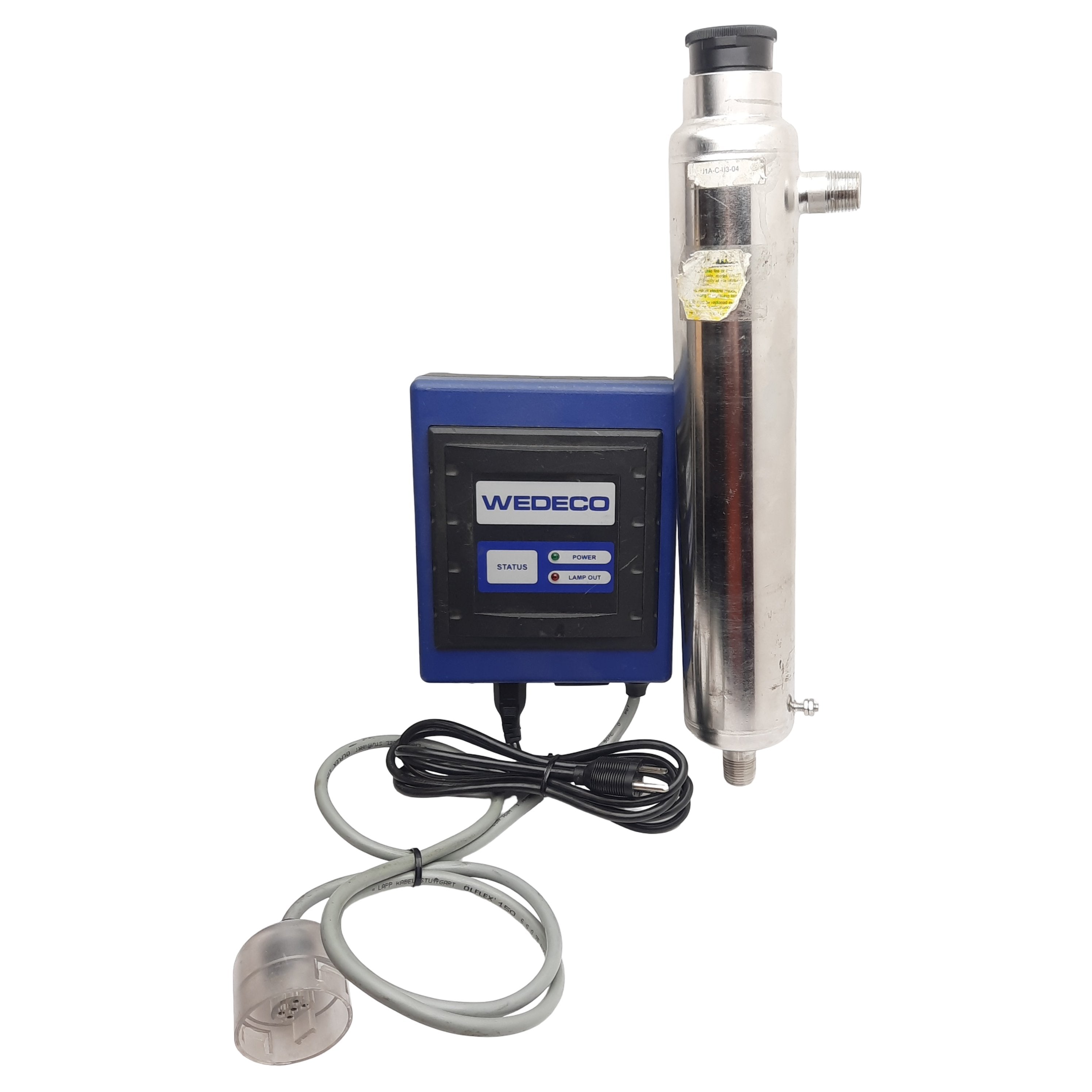 Wedeco 1-A Ultraviolet Water Disinfection Control Unit, 120VAC, 148psi ...