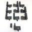 Used Lot of 10 Narrow Profile Aluminum Extrusion Hinges Reversible Black Zinc 300lbs