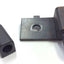 Used Lot of 10 Narrow Profile Aluminum Extrusion Hinges Reversible Black Zinc 300lbs