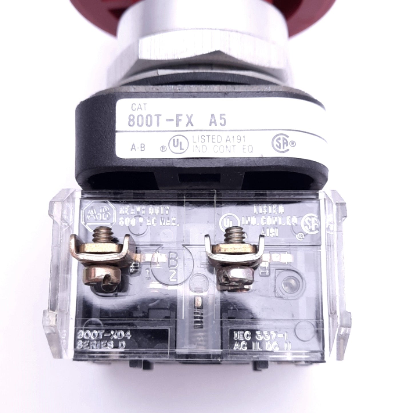 Used Allen Bradley 800T-FXA5 Push/Pull E-Stop Switch, ø30mm, 2NCLB 600VAC 10A Contact