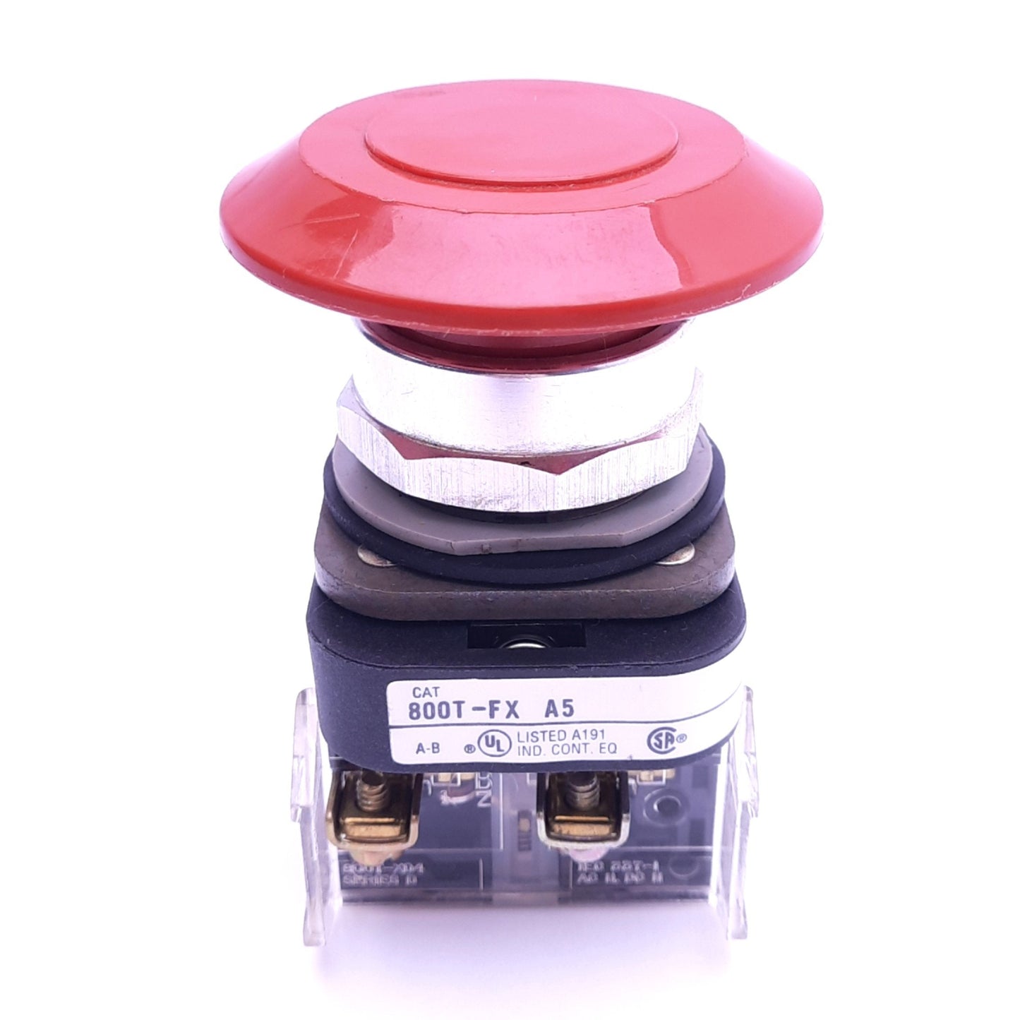 Used Allen Bradley 800T-FXA5 Push/Pull E-Stop Switch, ø30mm, 2NCLB 600VAC 10A Contact