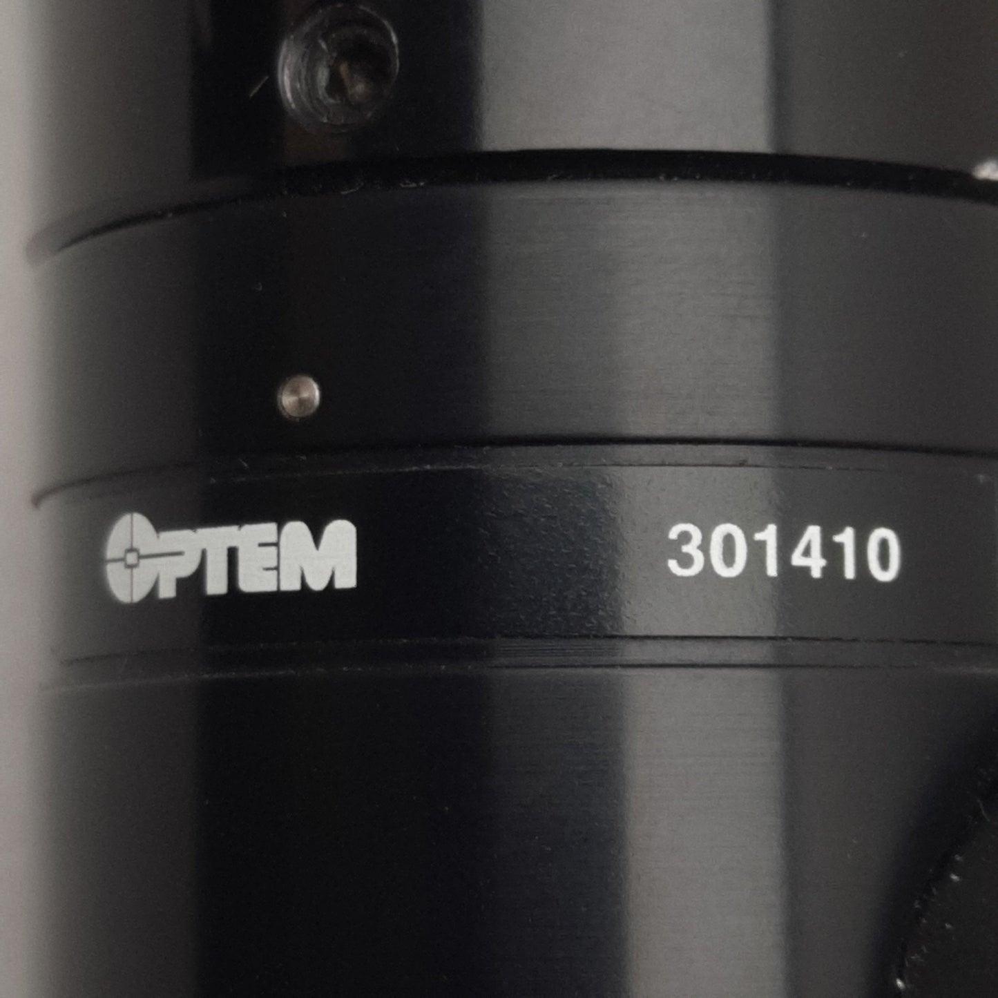 Used Optem 30-61-37 Motorized Optical Zoom 125 Micro Inspection Lens System w/Stepper