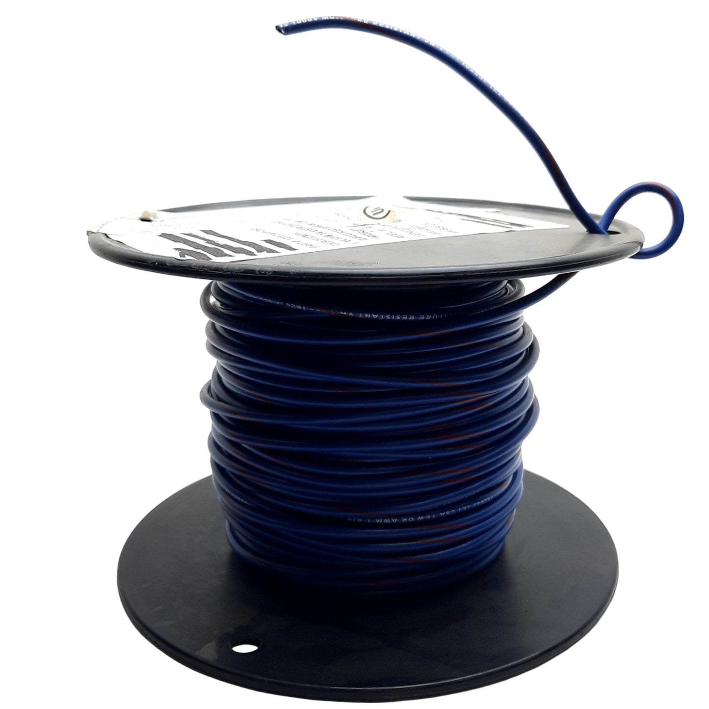 New – Open box Atlas UL1015 Hook-Up Wire, 14 Gauge 200 Feet Blue/ Red Spiral PVC/TEW 600V