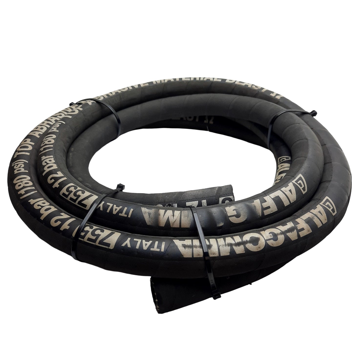 Used Alfagomma 755AA Evolution Abrasive Material Blast Hose 12 Bar, 180 PSI, 11 Ft