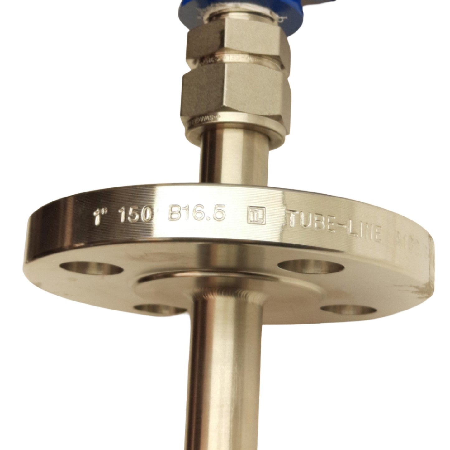 New Intek Rheotherm BF/21(1",RF,150#) Flow Sensor, 1/2in NPT, 0-140°F, Tube Studs