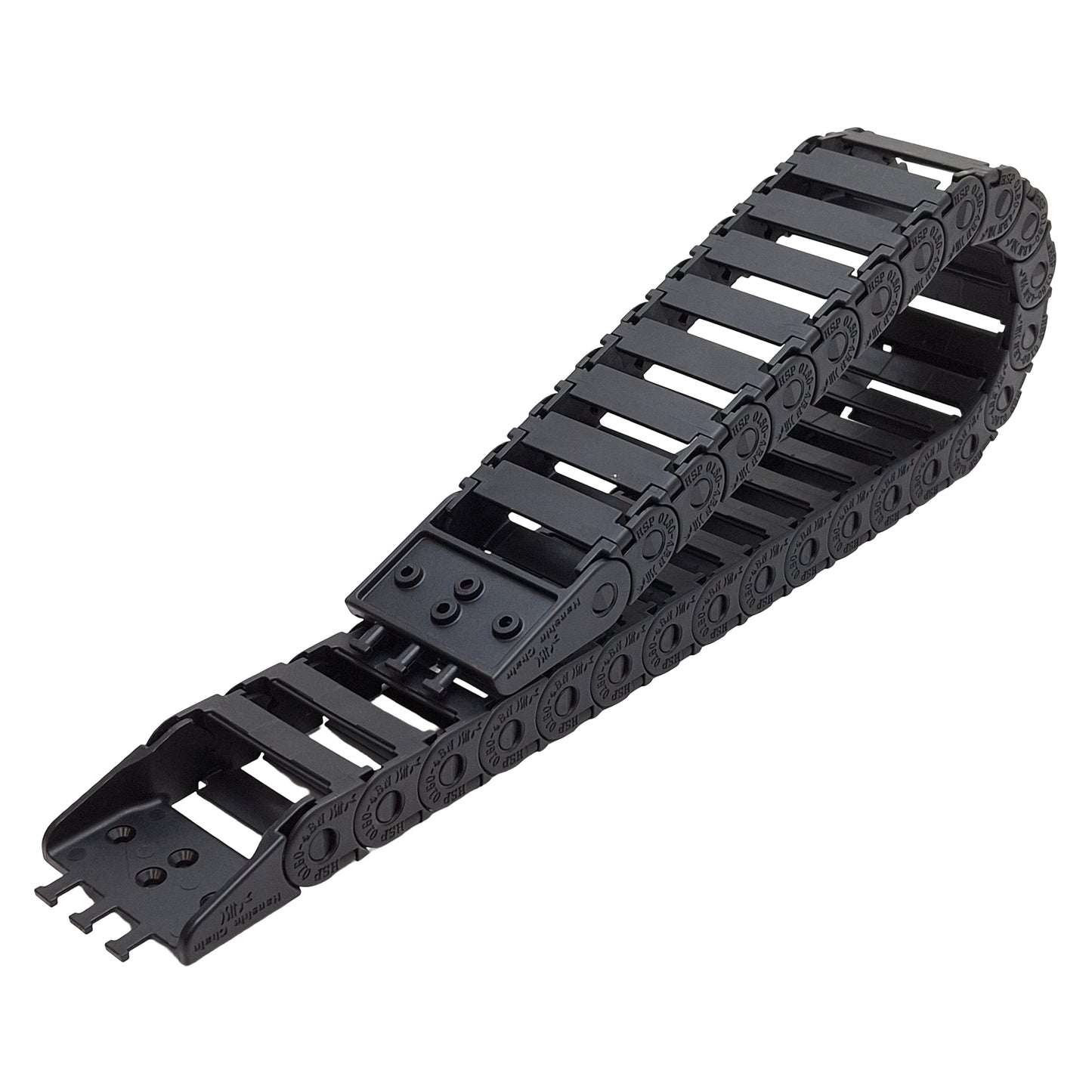 Used Hanshin HSP0180-4BN Energy Chain 40x15mm Inner, 37mm Bending Radius, 22.5in Long