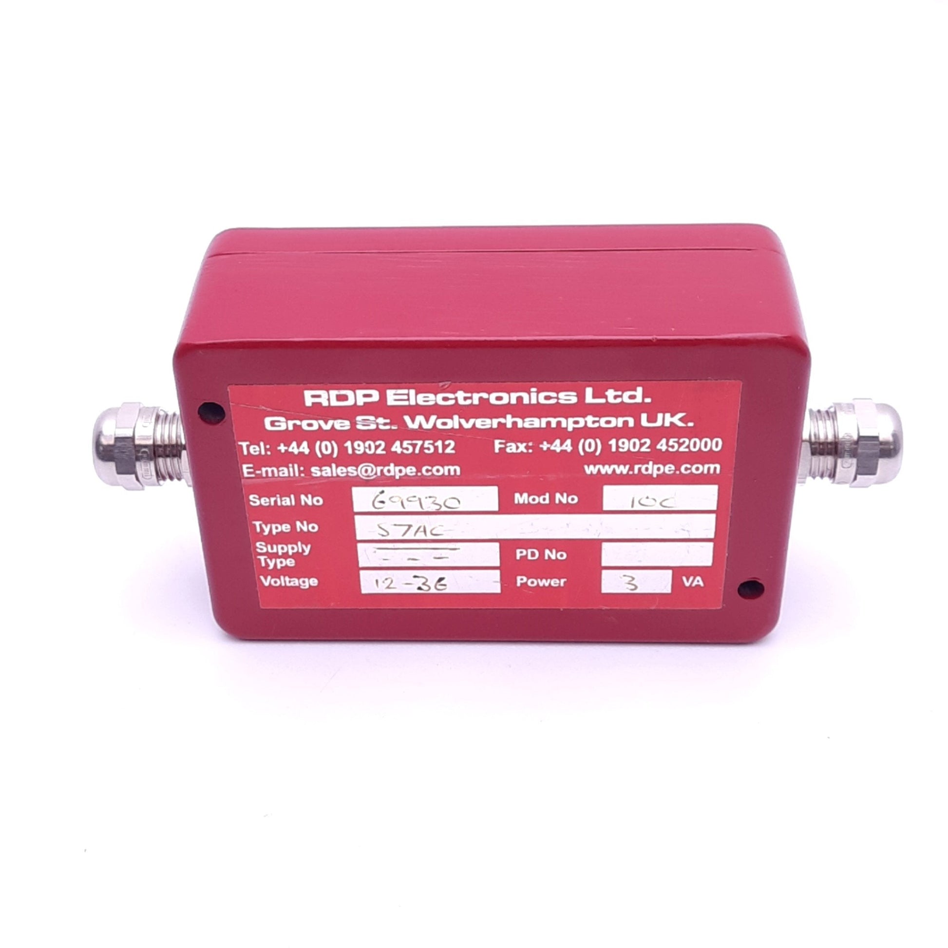 Rdp Electronics RDP Electronics 10C S7AC Transducer Amplifier, 12-36VDC In, 4-20mA Out ...