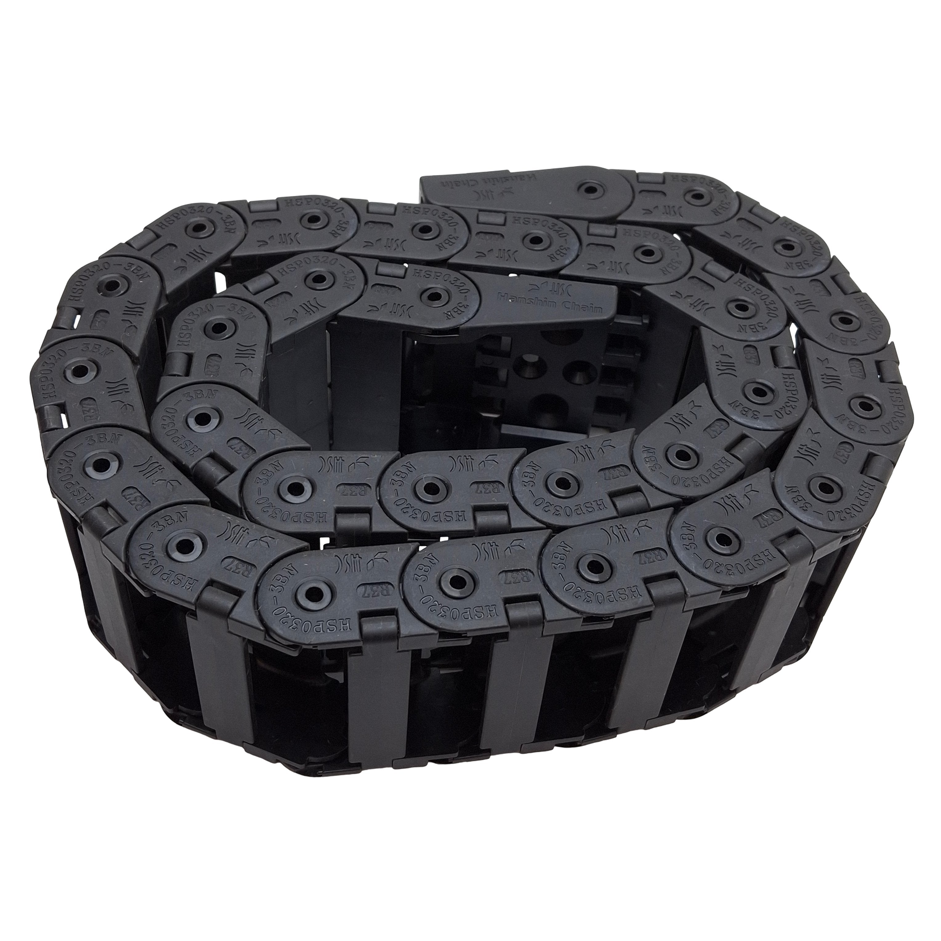 Hanshin HSP0320-3BN Energy Chain 50x19mm Inner, 37mm Bending Radius, 1 ...