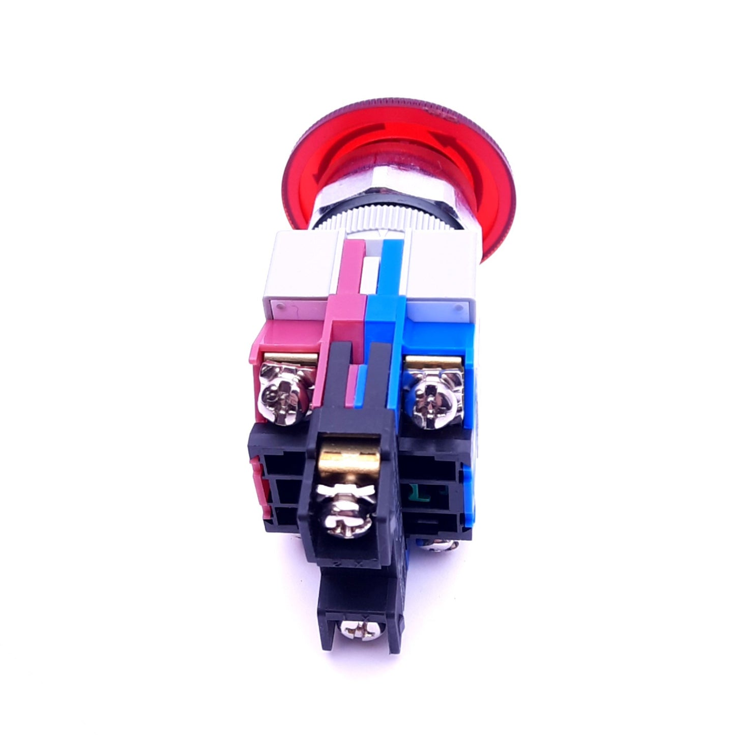 New IDEC AVW411-R Illuminated Emergency-Stop Switch, ø22mm, 1NO 1NC, 5-30VDC Lamp