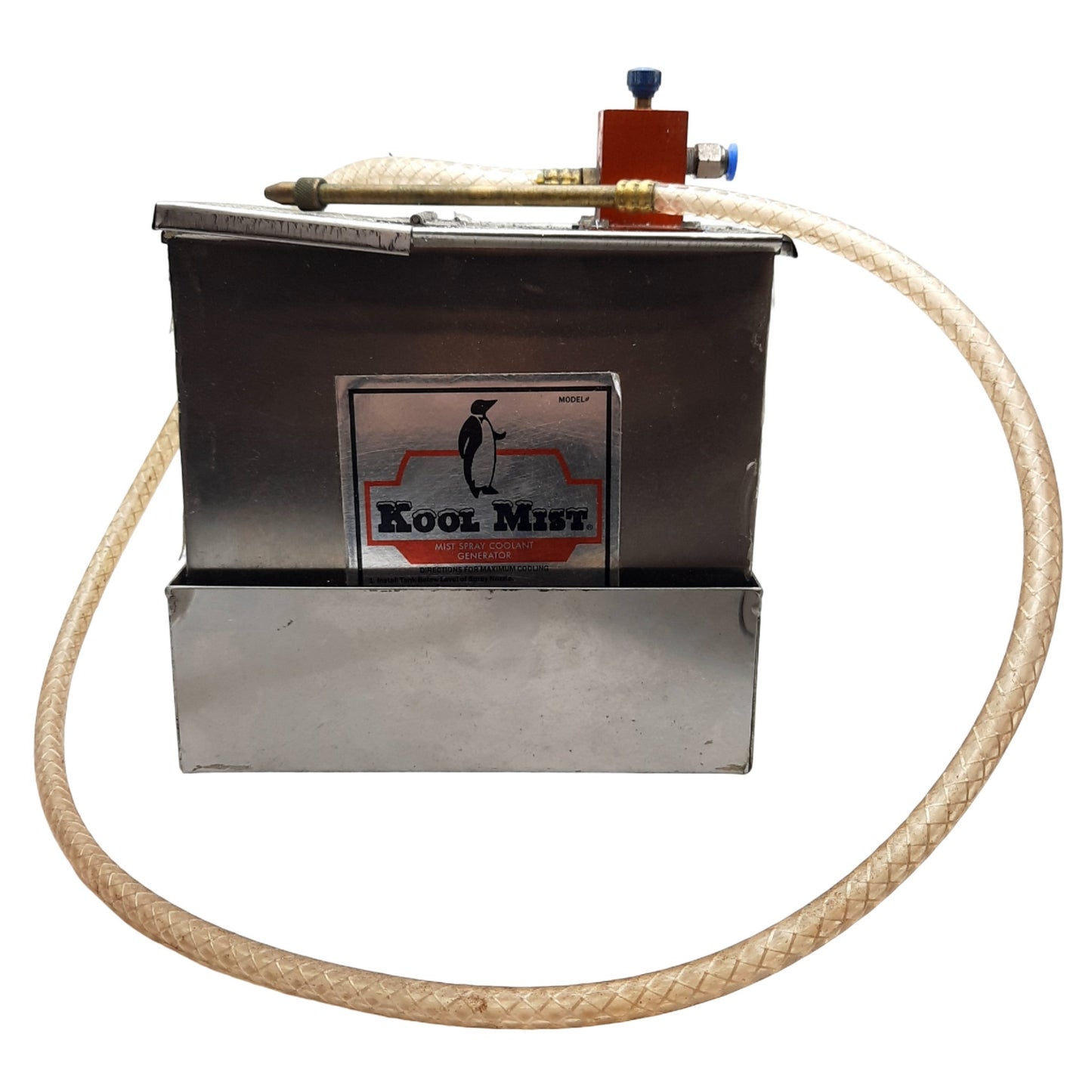 Used Kool Mist 100NF18 Coolant System, 1 Gal Stainless Steel Tank, 4Ft Coolant Line