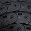 Used Hanshin HSP0320-2BN Energy Chain 24x19mm Inner, 50mm Radius, 12ft Long *No Ends*