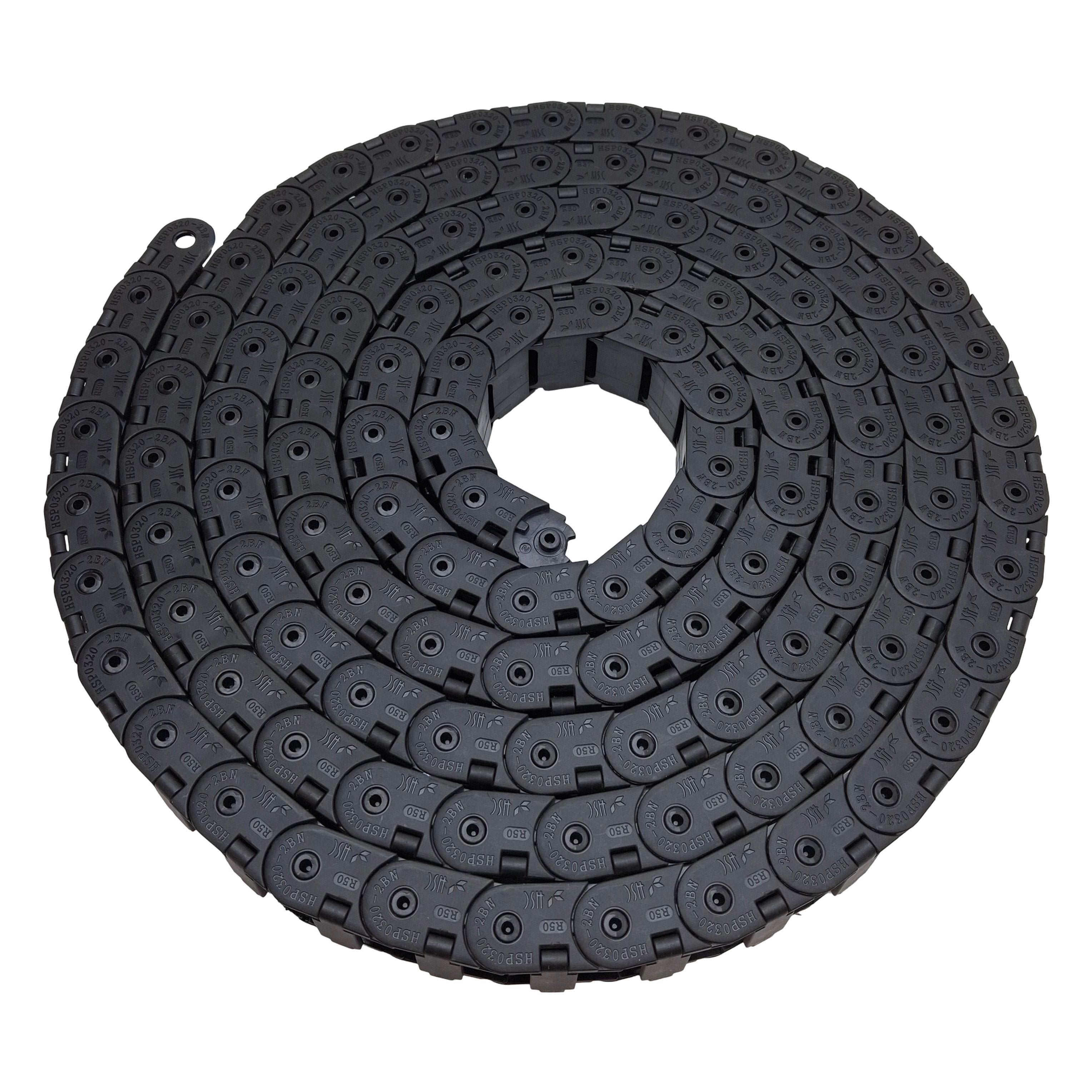 Hanshin HSP0320-2BN Energy Chain 24x19mm Inner, 50mm Radius, 12ft Long ...