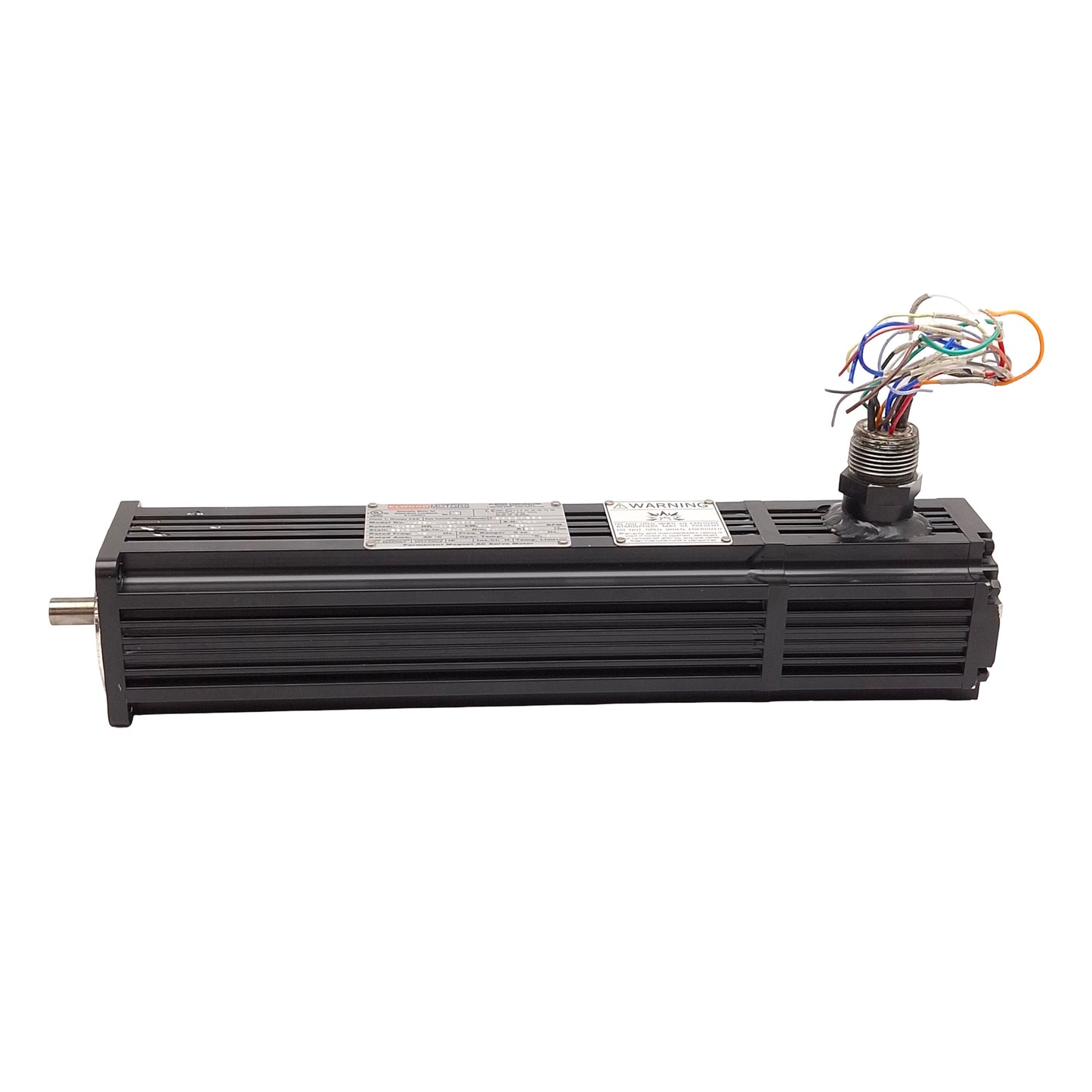 Used Elwood M433-JNNB-8508 Explosion Proof Servo Motor, 3Ø 230VAC, 0.91kW, NEMA 34