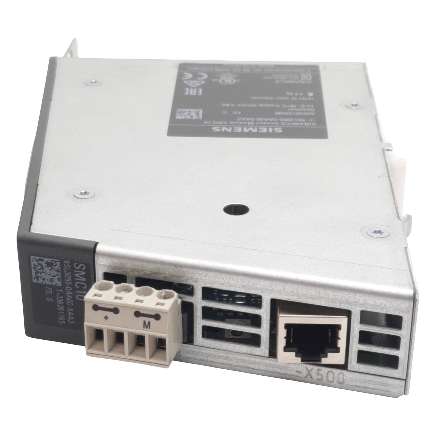 Used Siemens 6SL3055-0AA00-5AA3 Sensor Module, 2-Pole 24VDC 0.6A, DB25M, RJ45