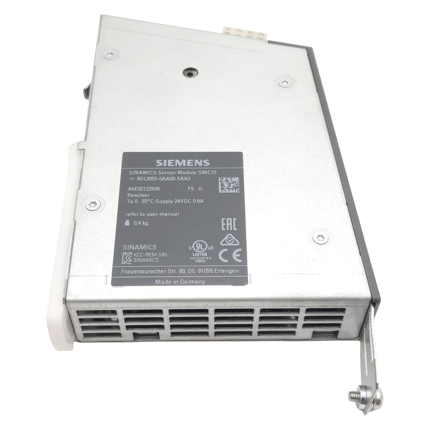 Used Siemens 6SL3055-0AA00-5AA3 Sensor Module, 2-Pole 24VDC 0.6A, DB25M, RJ45