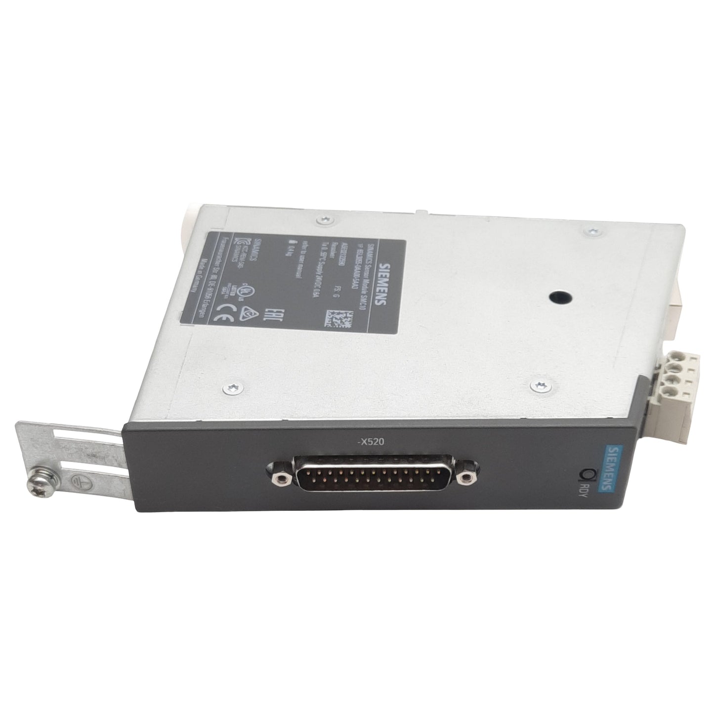 Used Siemens 6SL3055-0AA00-5AA3 Sensor Module, 2-Pole 24VDC 0.6A, DB25M, RJ45