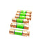 Used Lot of 6 Bussmann FRN-R-10 Time Delay Fuses, 10 Amps, 250 VAC/125VDC