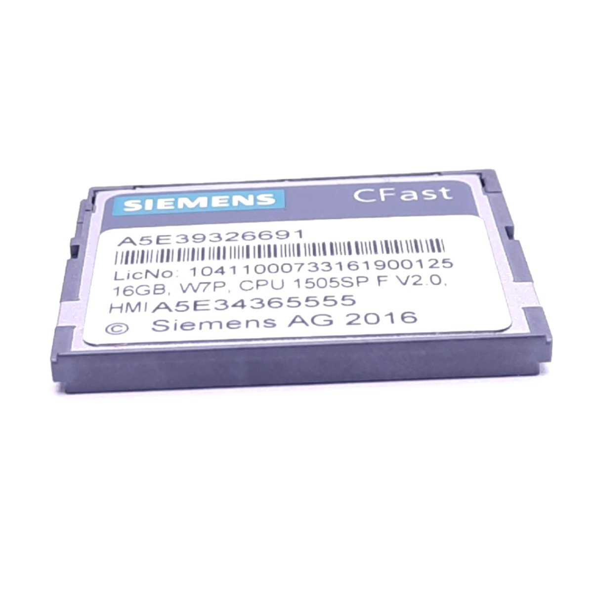 Used Siemens 6ES7648-2BF10-0XJ0 CFast Memory Card for SIMATIC CPU, 16GB, 100MB/s