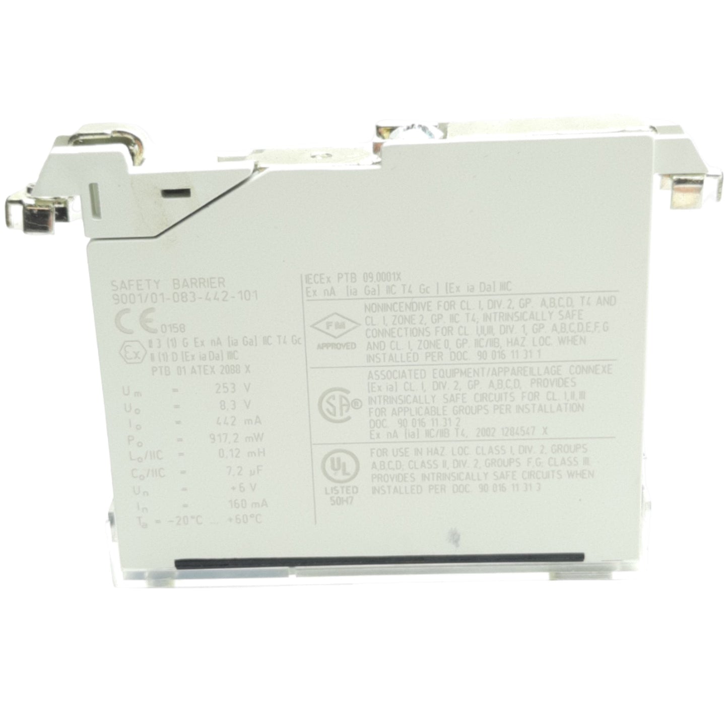 Used Stahl 9001/01-083-442-101 Intrinspak Single-Channel Safety Barrier Interface