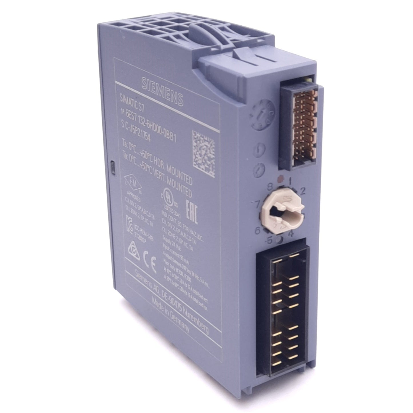 Used Siemens 6ES7 132-6HD00-0BB1 SIMATIC S7 Relay Module, 4-Input, 4-Output NO, 24VDC