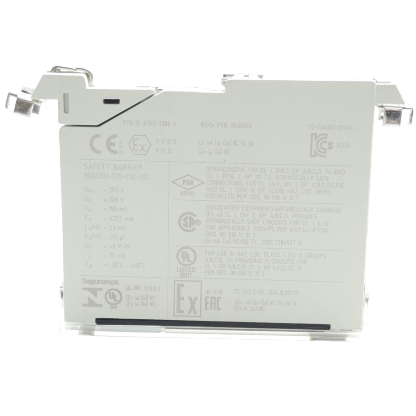 Used Stahl 9001/01-126-150-101 Intrinspak Single-Channel Safety Barrier Interface