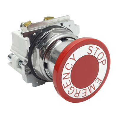 Used Eaton 10250T5B63-71X Emergency Stop Push Button, 1N.C., 10A 600VAC, 30mm