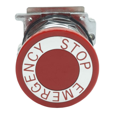 Used Eaton 10250T5B63-71X Emergency Stop Push Button, 1N.C., 10A 600VAC, 30mm
