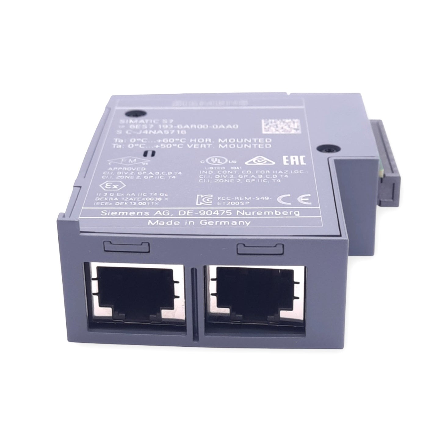 Used Siemens 6ES7 193-6AR00-0AA0 Bus Adapter Module for SIMATIC S7, PROFINET, RJ45