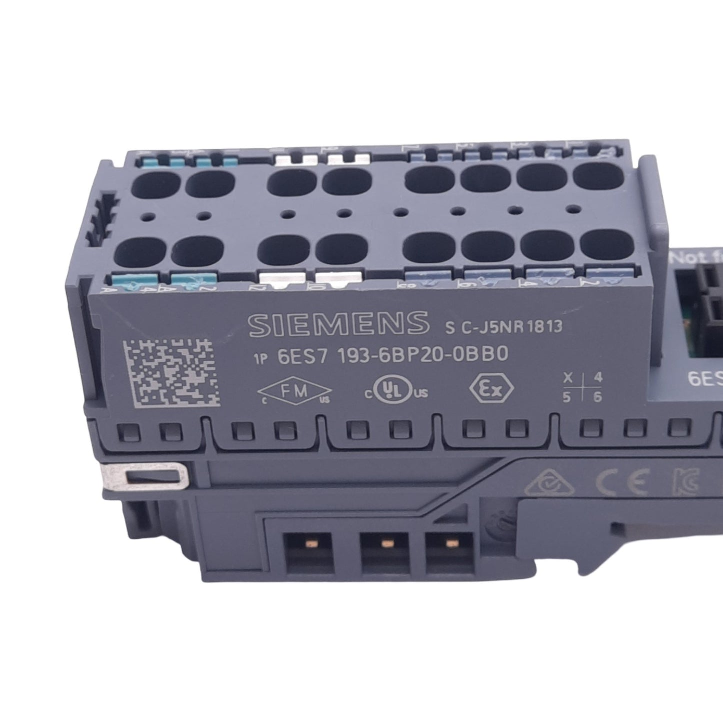 Used Siemens 6ES7193-6BP20-0BB0 Base Unit Module for SIMATIC ET 200SP, 24VDC/230VAC