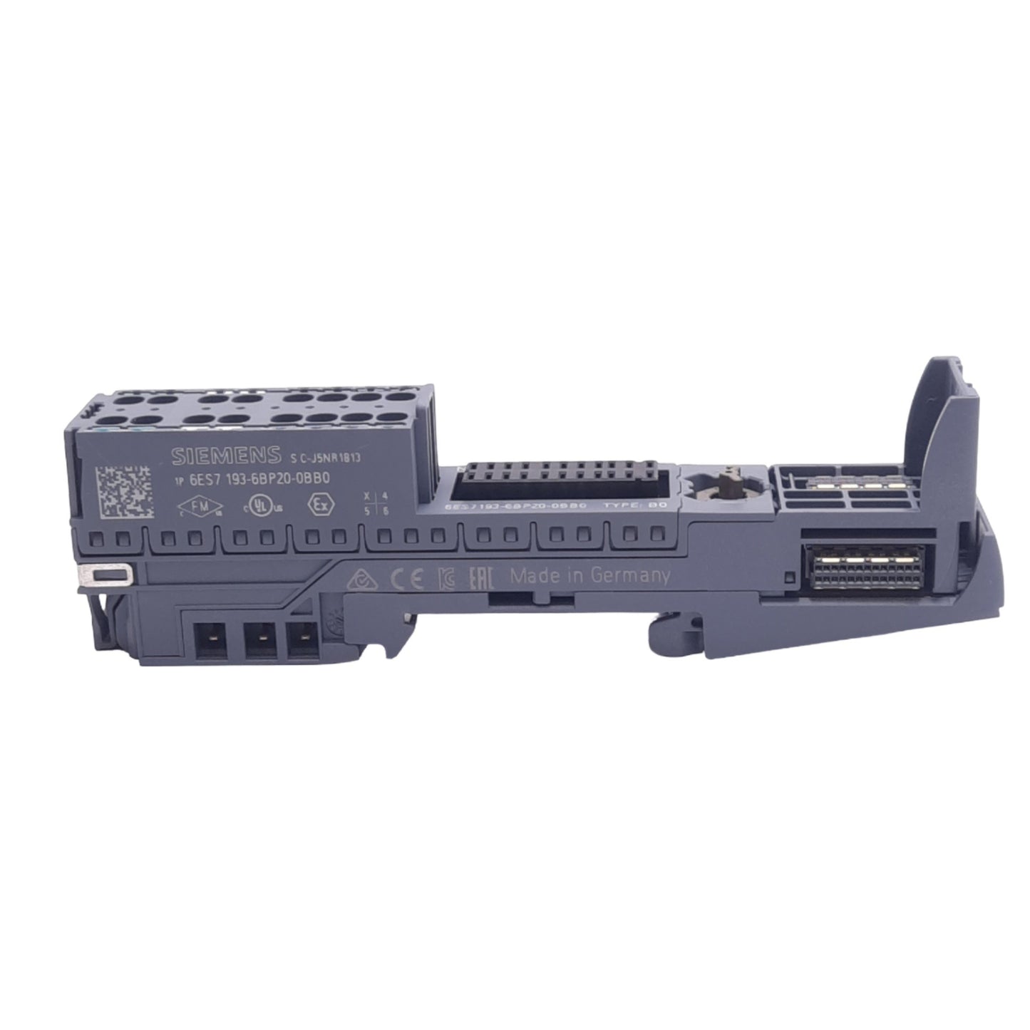 Used Siemens 6ES7193-6BP20-0BB0 Base Unit Module for SIMATIC ET 200SP, 24VDC/230VAC