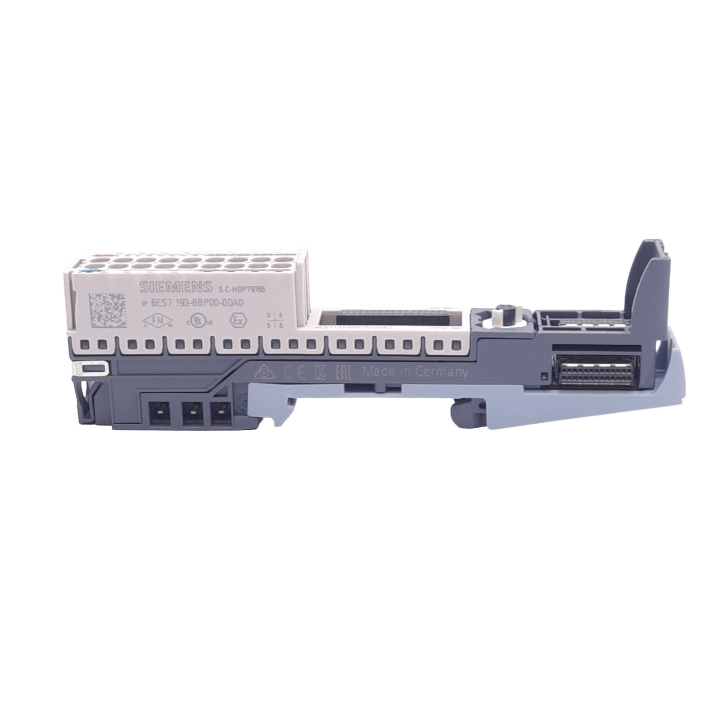 Used Siemens 6ES7193-6BP00-0DA0 Base Unit Module for SIMATIC ET 200SP, 24VDC, 10A