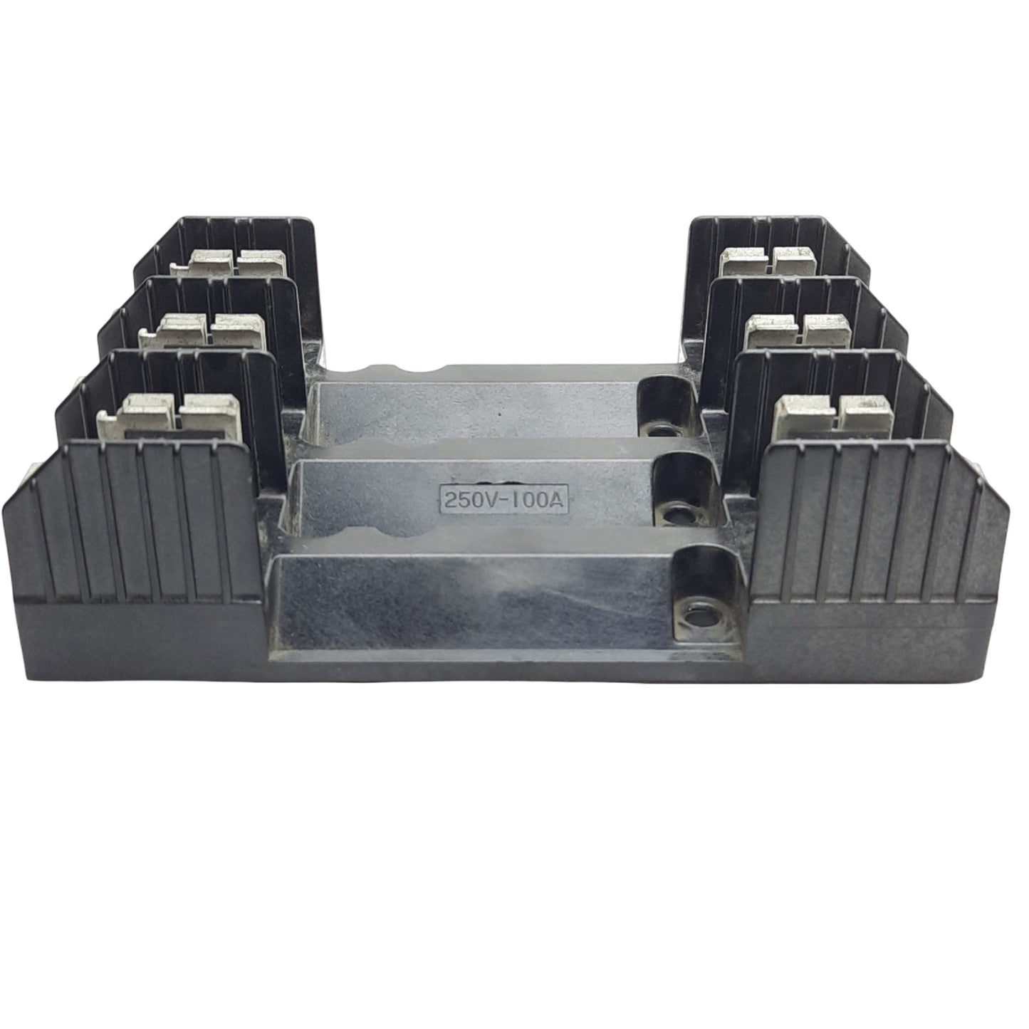 Used Bussmann R25100-3CR Fuse Block, 250VAC/VDC, 100A, Class R Fuse, 3 Poles