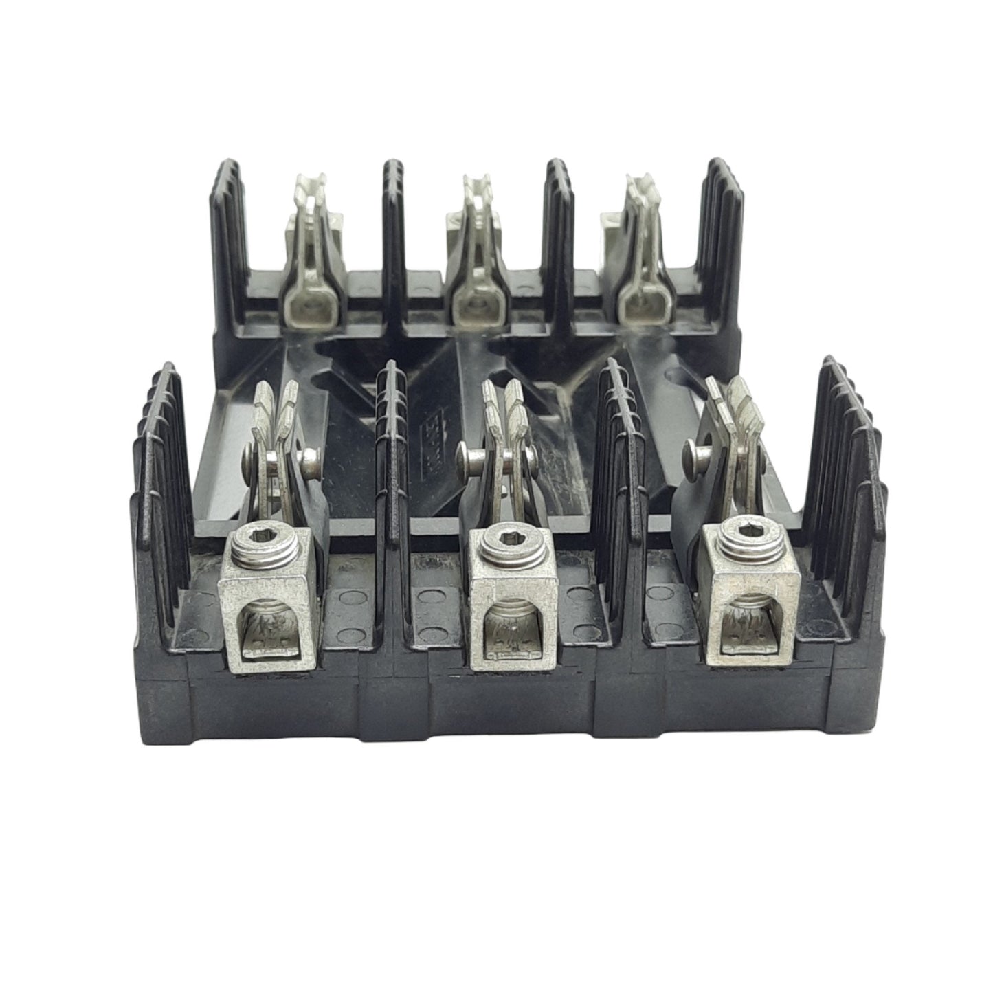 Used Bussmann R25100-3CR Fuse Block, 250VAC/VDC, 100A, Class R Fuse, 3 Poles