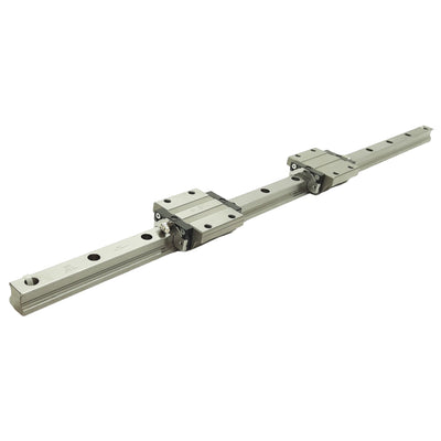Used CPC ARC 25 FN Miniature Linear Guide Block (x2), w/ 749x15 mm Rail, 73x81.2x27