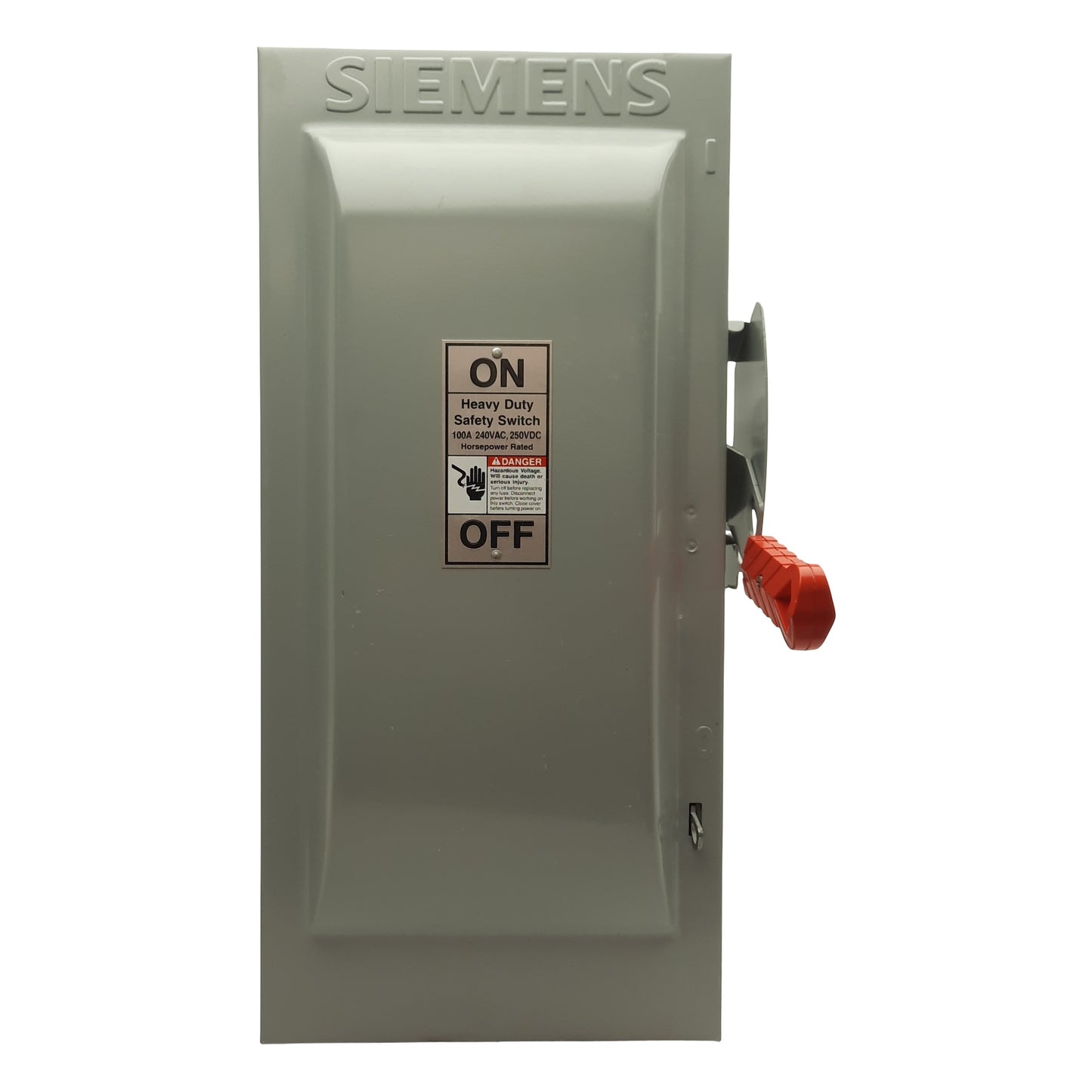 Used Siemens HF323N Heavy Duty Fusible Safety Switch, 3-Pole 3PH, 100A 240VAC/250VDC