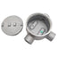 Used Appleton GR-EFHC Conduit Outlet Box Type 3 & 4, 3x 1/2in NPT Female, ø86mm ID