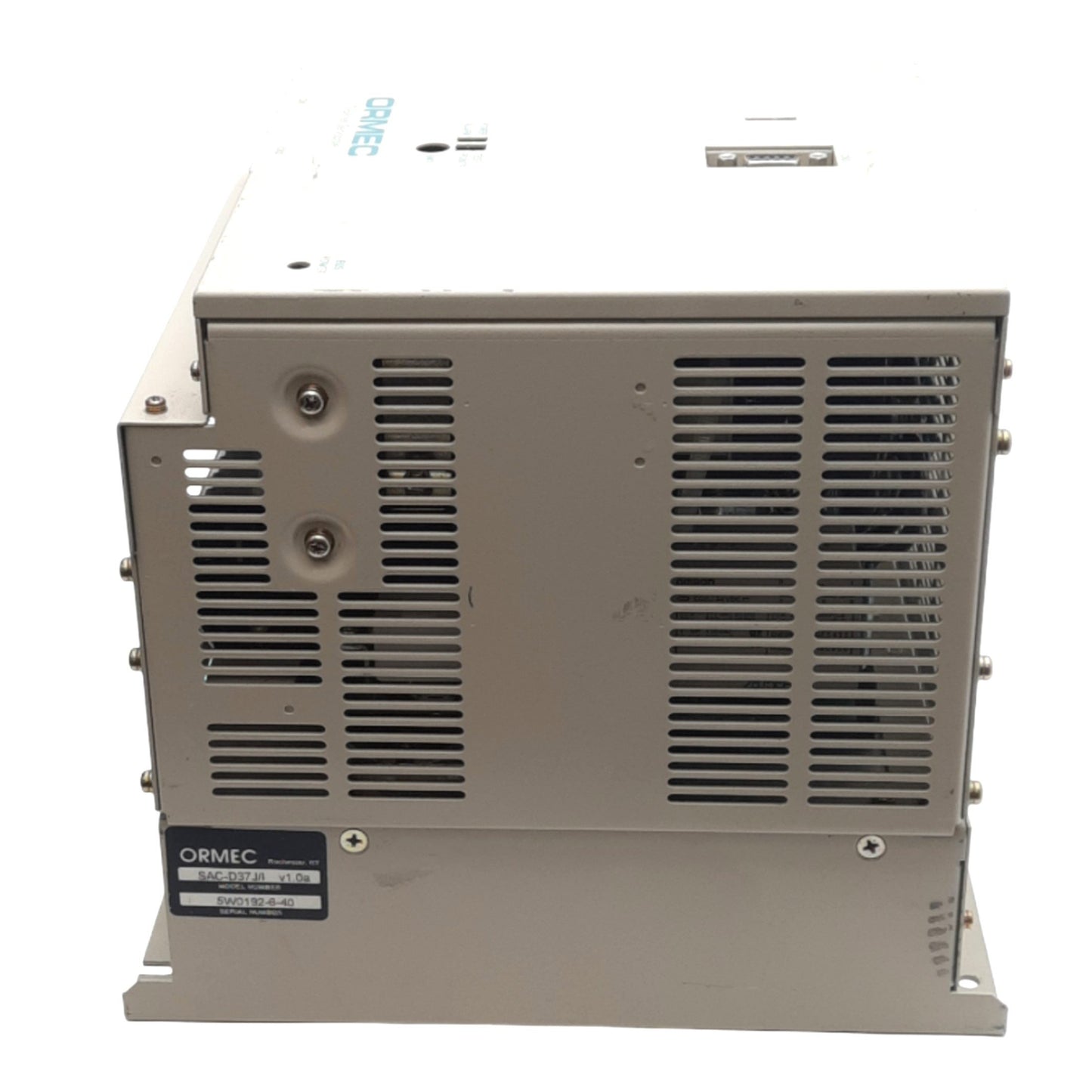Used Ormec SAC-D37J/I Servodrive, 230VAC, 37A, Incremental Encoder 16320 Linecount
