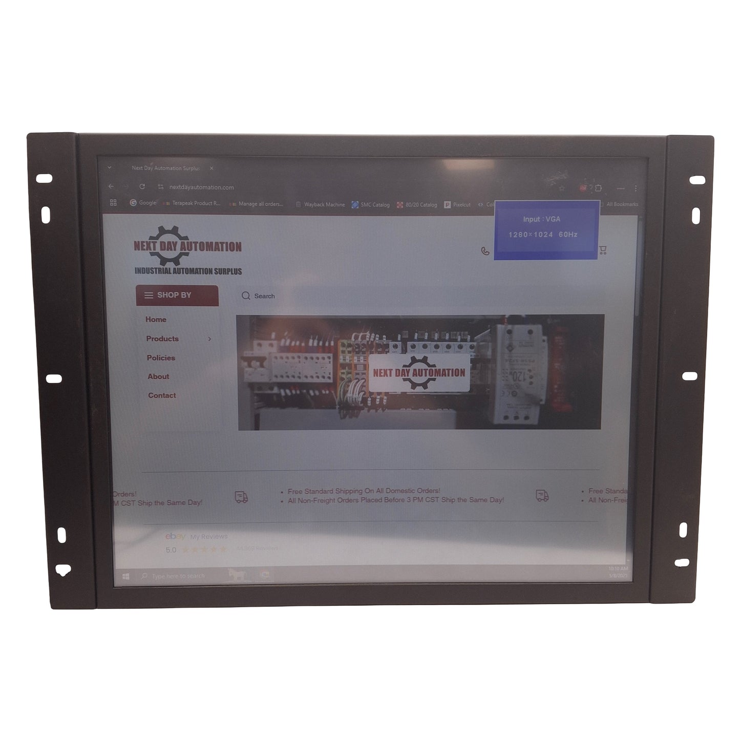 Used AUO M170ETN01.1 Color TFT-LCD 17in Display, 1280x1024, USB-B, VGA, DVI, 5VDC