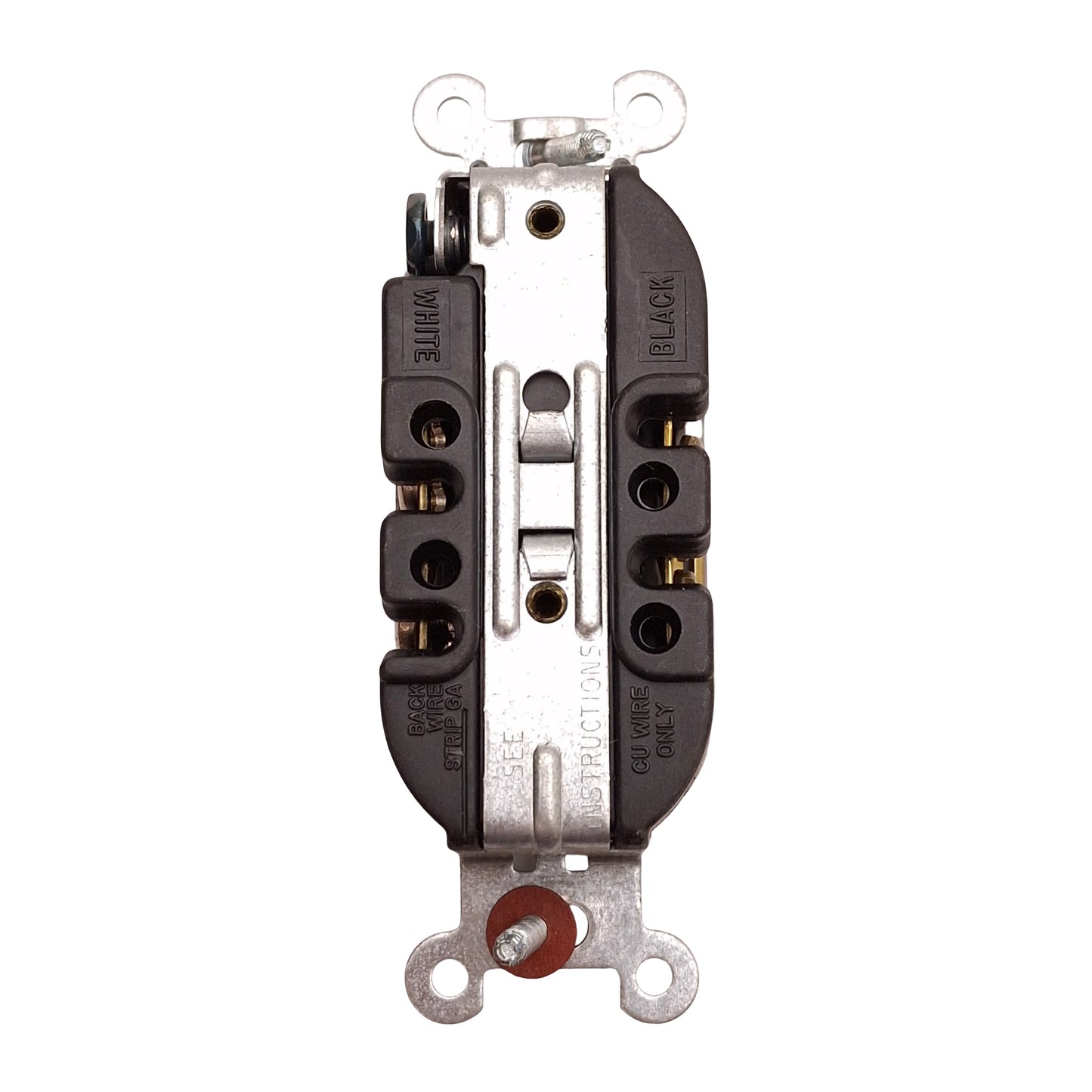 Used Lot of 4 Hubbell W-C-596G Straight Blade Duplex Receptacle, 15A 125V, NEMA 5-15R
