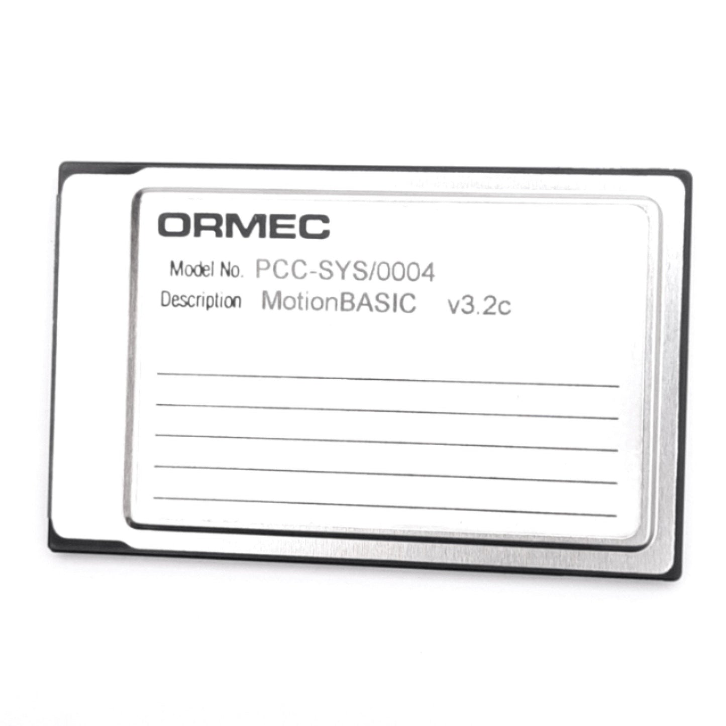 Used Ormec PCC-SYS/0004 MotionBASIC System Card for ORION System Module, v3.2c