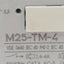 Used ABB M25-TM-4 Motor Protection Circuit Breaker, 3-Poles, 1N.O. + 1N.C., 2.4-4A