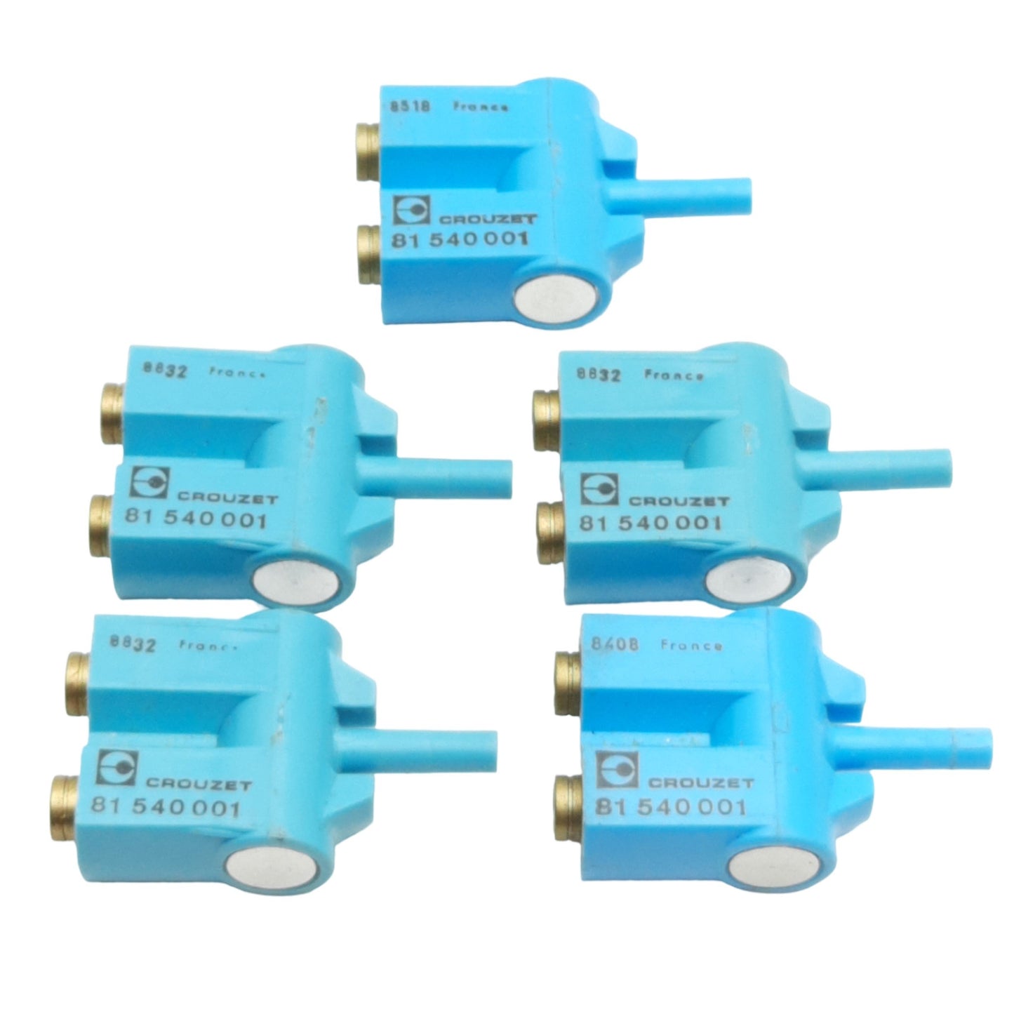Used Lot of 5 Crouzet 81 540 001 Pneumatic Switch, ø4mm Tube, Plug-In, 2-8bar