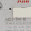 Used ABB M25-TM-10 Motor Protection Circuit Breaker, 3-Pole, 1N.O. + 1N.C., 6-10A